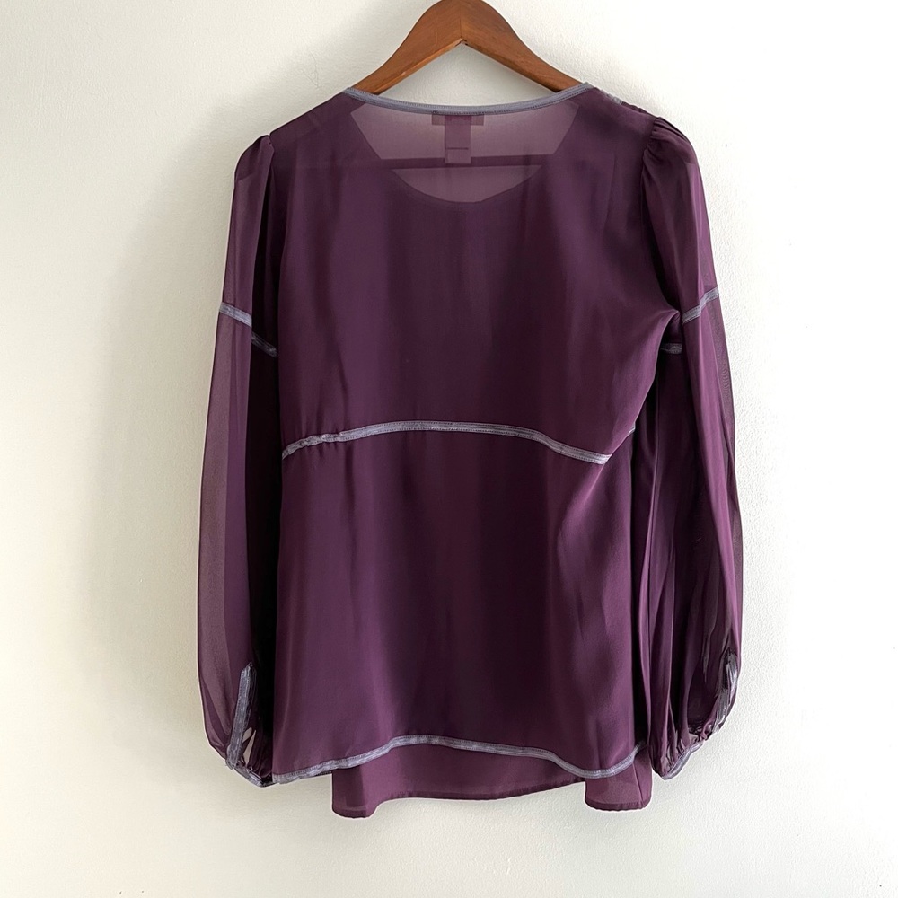 *SOLD* Sundance 100% Silk Sheer Top w/ Camisole - Picture 4 of 8